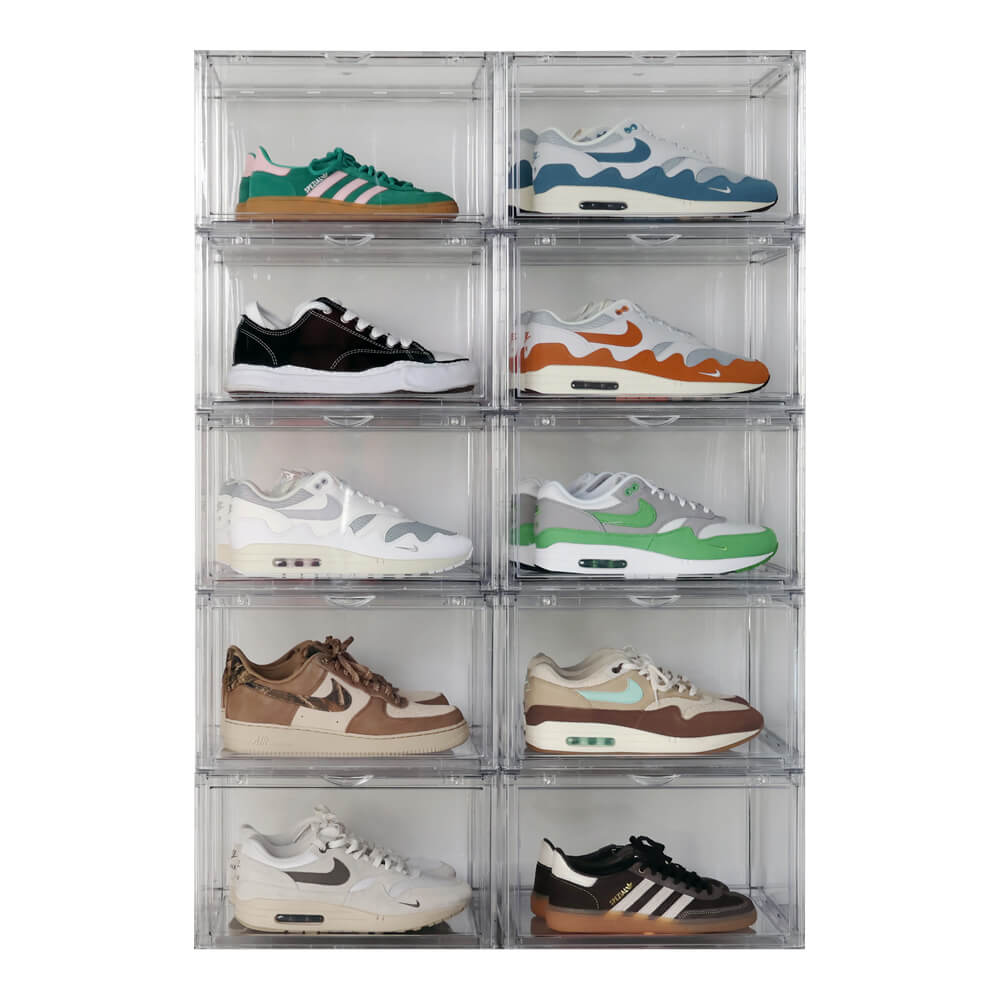 Transparente Sneakerbox, 10er-Pack