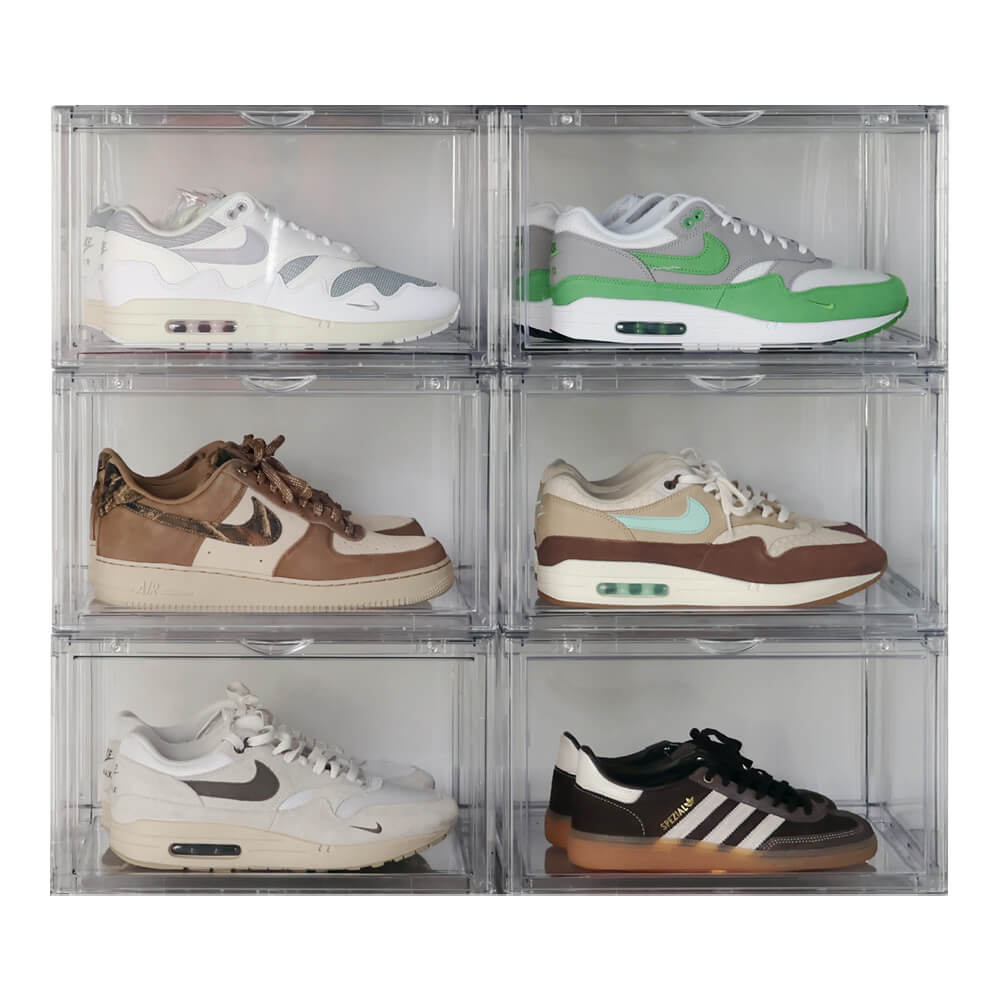 Transparente Sneakerbox 6er-Pack