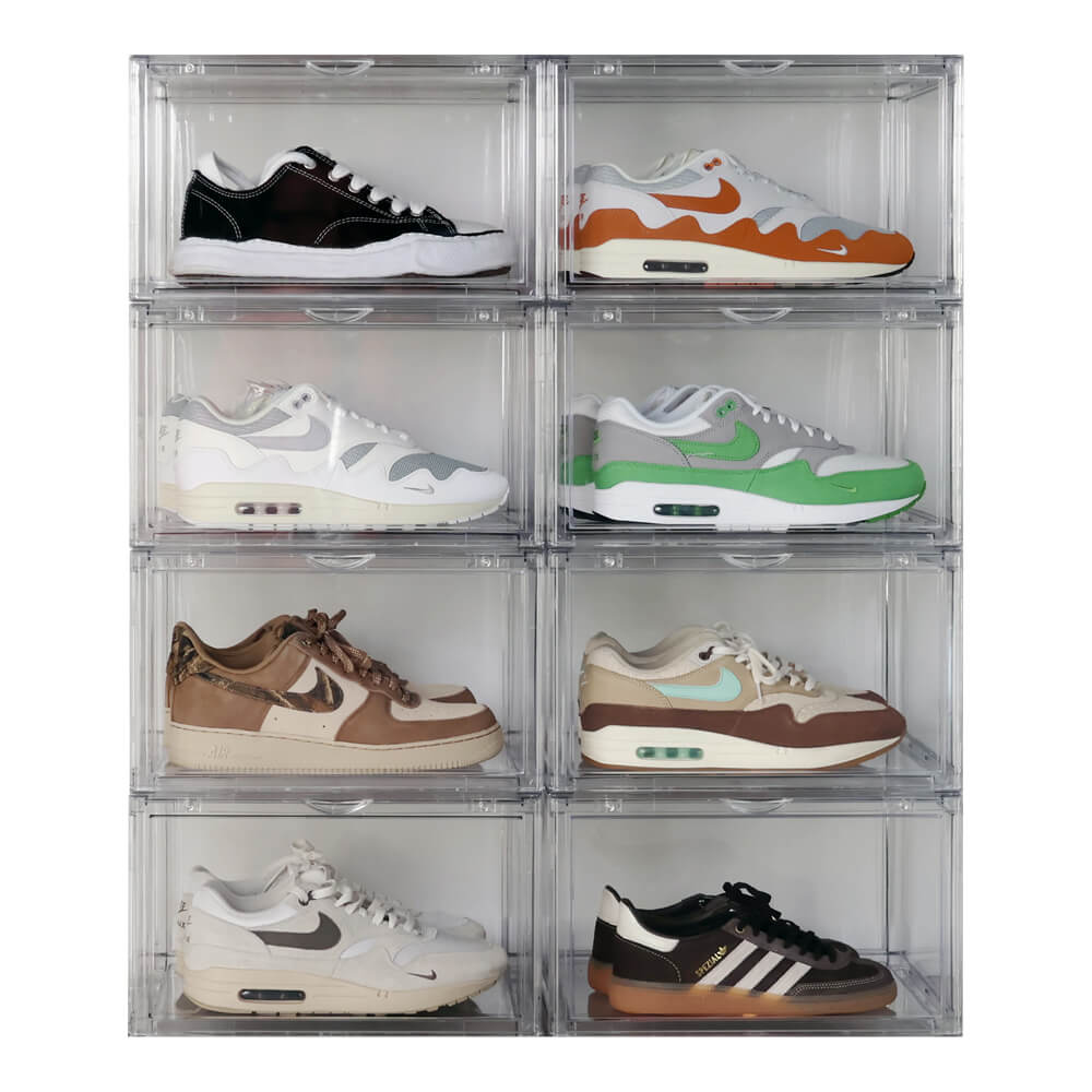 Transparente Sneakerbox 8er-Pack