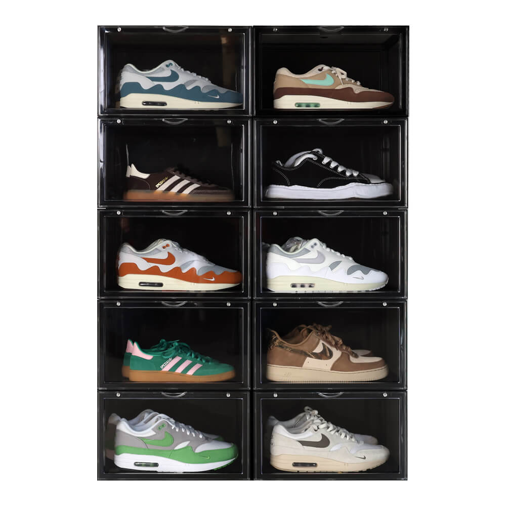 Sneakerbox schwarz | 10er-Pack