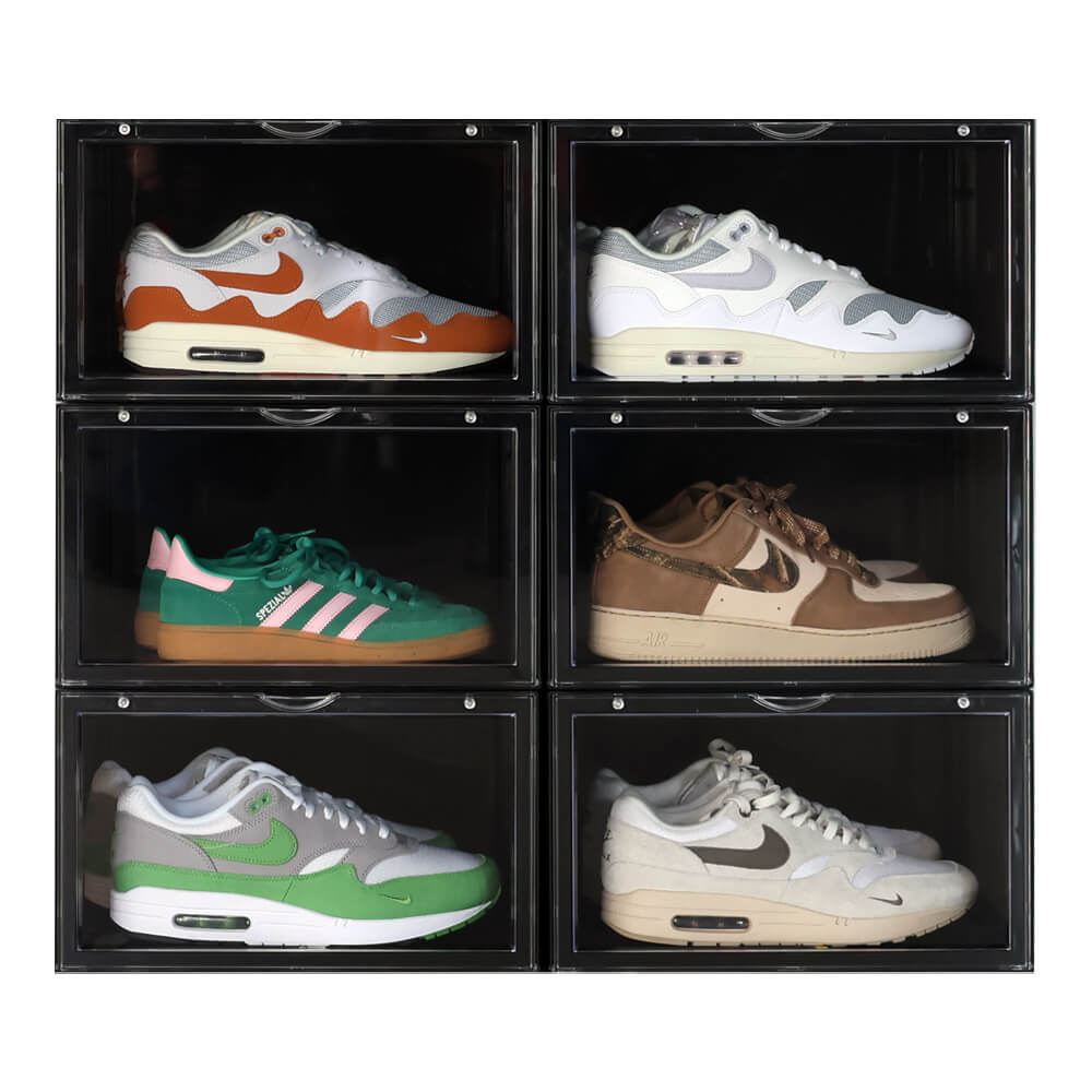 Sneakerbox schwarz | 6er-Pack